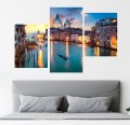 Obraz WŁOCHY WENECJA Canal Grande tryptyk na płótnie