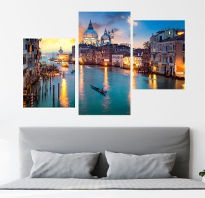 Obraz WŁOCHY WENECJA Canal Grande tryptyk na płótnie