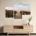 Obraz morze na płótnie wejście na plażę wydmy pomost 