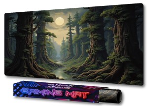 PODKŁADKA NA BIURKO GAMING Fantasy Swamp Forest Full Moon