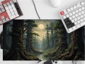PODKŁADKA NA BIURKO GAMING Fantasy Swamp Forest Full Moon