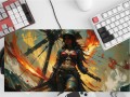 PODKŁADKA NA BIURKO GAMING Pirate Captain Fiery Bloody Boarding