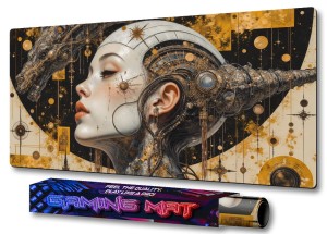 PODKŁADKA NA BIURKO GAMING Steampunk Dark Lady With Dragon