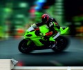 FOTOTAPETA DO SALONU ŚCIENNA Zielone Kawasaki Ninja Sport Bike