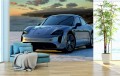 FOTOTAPETA DO SALONU ŚCIENNA Porsche Taycan Turbo Cross Turismo