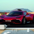 FOTOTAPETA DO SALONU ŚCIENNA Czerwony Wyścigowy Mercedes Amg One