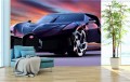 FOTOTAPETA DO SALONU ŚCIENNA Mroczne Bugatti La Voiture Noire
