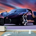 FOTOTAPETA DO SALONU ŚCIENNA Mroczne Bugatti La Voiture Noire