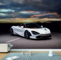 FOTOTAPETA DO SALONU ŚCIENNA Bialy Sportowy McLaren 750s
