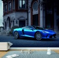 FOTOTAPETA DO SALONU ŚCIENNA Ciemny Błękitny McLaren GT