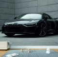FOTOTAPETA DO SALONU ŚCIENNA Black Luxury Sport Audi R8 