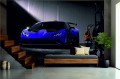 FOTOTAPETA DO SALONU ŚCIENNA Dark Purple Lamborghini Huracán