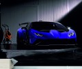 FOTOTAPETA DO SALONU ŚCIENNA Dark Purple Lamborghini Huracán
