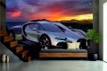 FOTOTAPETA DO SALONU ŚCIENNA Bugatti Tourbillion Future Concept Car