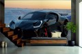 FOTOTAPETA DO SALONU ŚCIENNA Dark Black Bugatti Divo Sport Car