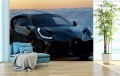 FOTOTAPETA DO SALONU ŚCIENNA Dark Black Bugatti Divo Sport Car