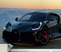 FOTOTAPETA DO SALONU ŚCIENNA Dark Black Bugatti Divo Sport Car