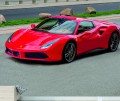 FOTOTAPETA DO SALONU ŚCIENNA Red Sport Car Ferrari 488 Gtr 