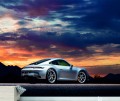 FOTOTAPETA DO SALONU ŚCIENNA Silver Porsche 911 Gt3 Touring Sport Car
