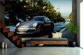 FOTOTAPETA DO SALONU ŚCIENNA Black Mate Porsche 9ff 997 Turbo RS R