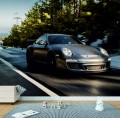 FOTOTAPETA DO SALONU ŚCIENNA Black Mate Porsche 9ff 997 Turbo RS R