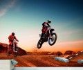 FOTOTAPETA DO SALONU ŚCIENNA Motocross Enduro Desert Race 
