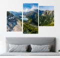 Obraz TATRY Tryptyk Dolina Pięciu Stawów Polskich 