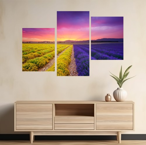 Fantastyczna lawenda Provence OBRAZ do salonu sypialni 