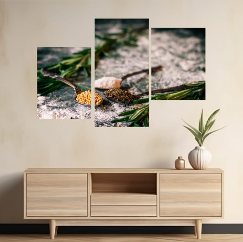 OBRAZ DO KUCHNI ROZMARYN ZIOŁA canvas na płótnie 