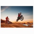 FOTOTAPETA DO SALONU ŚCIENNA Motocross Enduro Desert Race 