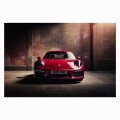 FOTOTAPETA DO SALONU ŚCIENNA Czerwone Sportowe Porsche 911 Carrera 4 GTS