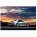 FOTOTAPETA DO SALONU ŚCIENNA Silver Porsche 911 Gt3 Touring Sport Car
