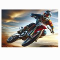 FOTOTAPETA DO SALONU ŚCIENNA Desert Enduro Motocross Run