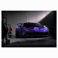 FOTOTAPETA DO SALONU ŚCIENNA Dark Purple Lamborghini Huracán