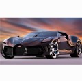 FOTOTAPETA DO SALONU ŚCIENNA Mroczne Bugatti La Voiture Noire