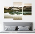 Obraz SALONU GÓRSKIE JEZIORO GÓRY tryptyk 3-częściowy
