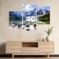 OBRAZ Morskie Oko Tatry Góry Jezioro DO SALONU CANVAS 