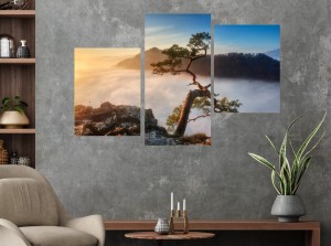 obraz canvas tryptyk SOKOLICA WSCHÓD SŁOŃCA