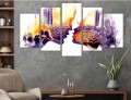 Obraz 5 części tryptyk abstrakcja pocałunek para 
