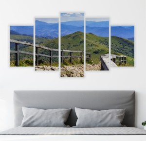 Obraz 5 częściowy tryptyk BIESZCZADZKI KRAJOBRAZ GÓRY 