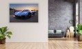 OBRAZ NA ŚCIANE JASNO NIEBIESKI KOENIGSEGG JESKO PLAŻA
