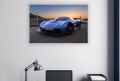 OBRAZ NA ŚCIANE JASNO NIEBIESKI KOENIGSEGG JESKO PLAŻA