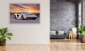 OBRAZ NA ŚCIANĘ SILVER LAMBORGHINI COUNTACH LPI 800-4