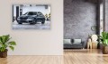 OBRAZ NA ŚCIANĘ SREBRNE METALICZNE BMW 520 XDRIVE
