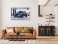OBRAZ NA ŚCIANĘ SREBRNE METALICZNE BMW 520 XDRIVE