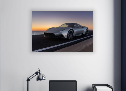 OBRAZ NA ŚCIANĘ CIEMNE SPORTOWE MASERATI MC20 