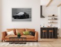 OBRAZ NA ŚCIANĘ SPORTOWE CZARNE AUDI R8