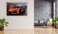 OBRAZ NA ŚCIANĘ ORANGE LAMBORGHINI REVUELTO AIRPORT ROAD