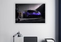 OBRAZ NA ŚCIANĘ PURPLE LAMBORGHINI HURACAN STO GARAGE