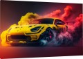 OBRAZ NA ŚCIANĘ TUNED MINI COOPER  COLORFUL SMOKE
